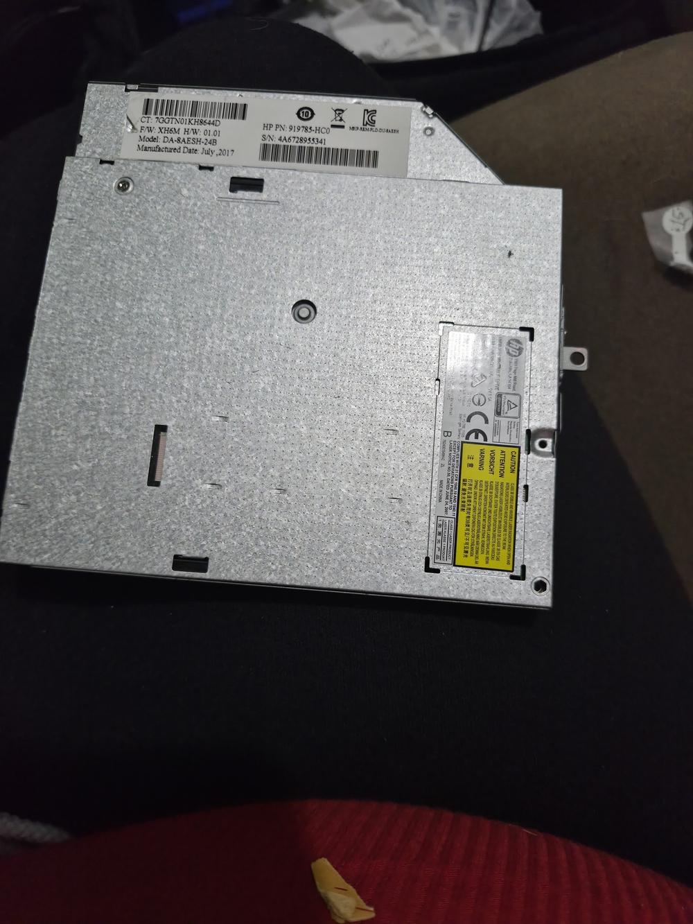 HP Silver Internal Laptop Optical Drive Slim SATA